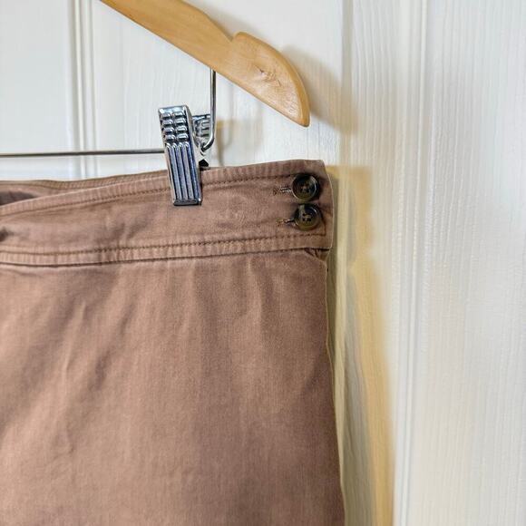 Coldwater Creek Brown Pants Women’s 14 – Wide Leg Stretch Trousers - Picture 7 of 8